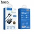 Мережевий зарядний пристрій Hoco C12Q 18W, чорний, з кабелем Micro USB 1м
