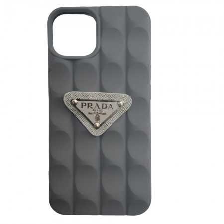 Захисний чохол для iPhone 13 Prada TPU Case, сірий