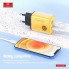 Мережевий зарядний пристрій Earldom EU40, 30W, PD і Quick Charge, жовтий