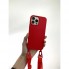 Захисний чохол для iPhone 13 Pro Cord Silicone Case, червоний