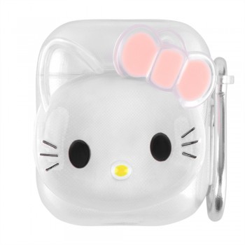 Захисний чохол для AirPods Hello Kitty, прозорий, з захистом від ударів
