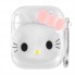 Захисний чохол для AirPods Hello Kitty, прозорий, з захистом від ударів