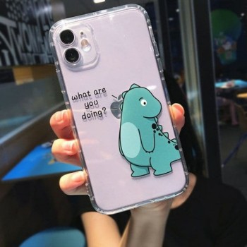 Захисний чохол для iPhone 13 Pro Cute Cartoon Animal Dinosaur TPU Case, Design 1