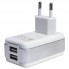 Зарядний пристрій Parmp Home Charger 3.0A з 2 USB Type-A, 1,5A, 15V, 1м Micro Cable (DUC-0178210W), біле