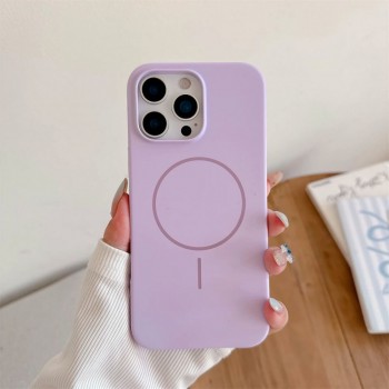 Защитный чехол для iPhone 12 Pro Max Apple Silicone Case с MagSafe, светло-фиолетовый
