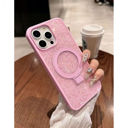 Захисний чохол для iPhone 13 Pro Swarovski Stand Case з MagSafe, рожевий