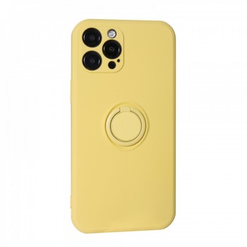 Захисний чохол для iPhone 12 Pro Ring Silicone Case, Mellow Yellow