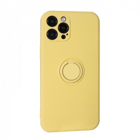 Захисний чохол для iPhone 12 Pro Ring Silicone Case, Mellow Yellow