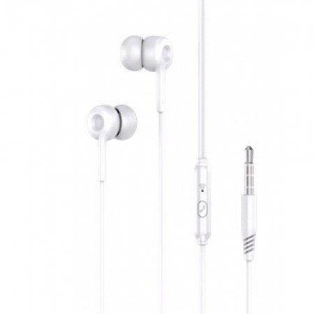 Наушники с микрофоном Viva HV53, белые, проводные