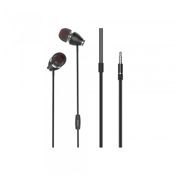 Навушники з мікрофоном Hoco M28 Ariose, чорні, 3.5 мм