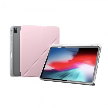 Чохол для iPad WiWU Classic III GF-003, з тримачем для стилуса, рожевий