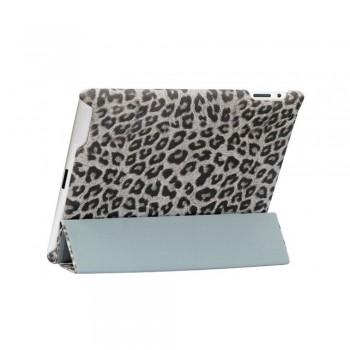 Чохол для iPad 2/3/4 Nuoku RoyalL Luxury Leather Case, сірий