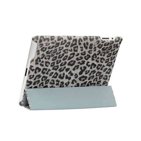 Чохол для iPad 2/3/4 Nuoku RoyalL Luxury Leather Case, сірий