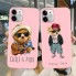 Защитный чехол для iPhone 13 Pro Max Cartoon Fun Slogan Bear TPU