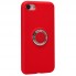 Чохол для телефону Aroma & Ring Silicone Case для iPhone 7 Plus / 8 Plus, червоний, силіконовий, м'який на дотик
