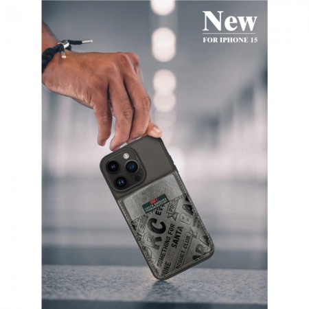 Защитный чехол для iPhone 15 Pro Max Polo Timothy Leather, черный