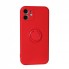 Захисний чохол для iPhone 12 Ring Silicone Case, Red