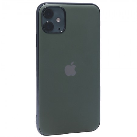 Захисний чохол для смартфона iPhone 11 Baseus Matte Silicone Case, темно-зелений, гнучкий, з антивібраційними властивостями