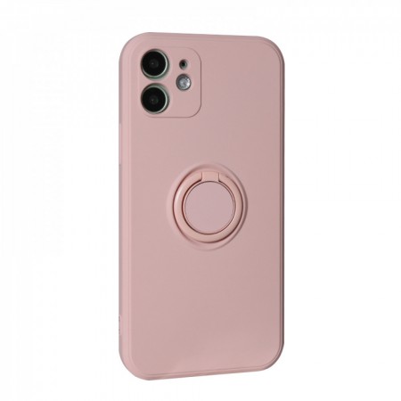 Захисний чохол для iPhone 12 Ring Silicone Case, Pink Sand