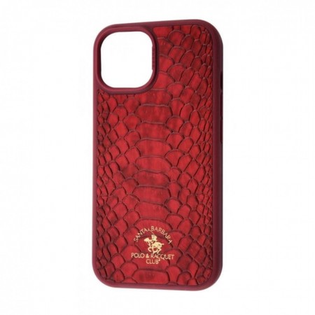 Защитный чехол для iPhone 15 Polo Knight Leather, красный