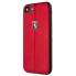 Чохол для телефона Ferrari Heritage Hard Case для iPhone 7 / 8, червоний, з вертикальною контрастною смугою, міцний