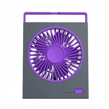 Портативний міні вентилятор WETON WT-L19, чорний, складна ручка, 4 швидкості