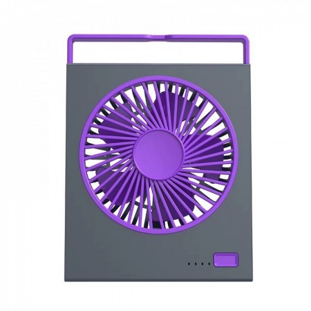 Портативний міні вентилятор WETON WT-L19, чорний, складна ручка, 4 швидкості