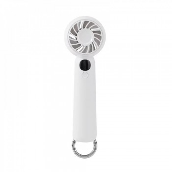 Міні вентилятор Jisulife WT-F08, білий, безшумний, 1200 мАг акумулятор