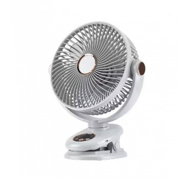 Міні вентилятор з кліпсою M9, білий, літієва батарея, потужність 10 Вт