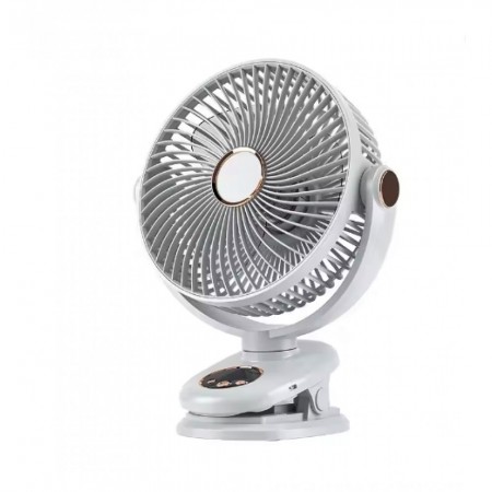 Мини вентилятор с клипсой M9, белый, литиевая батарея, мощность 10 Вт