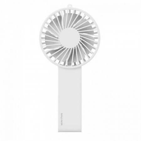 Портативний міні вентилятор WT-F58 з перезаряджуваним акумулятором і тихим двигуном, білий