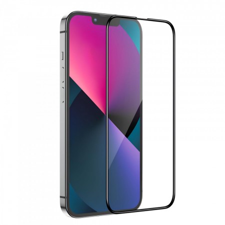 Захисне скло Hoco A12 Plus Nano 3D Full Screen для iPhone 13 mini 5.4", чорне, високопрочне, повне покриття