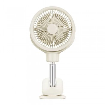 Портативний міні вентилятор Jisulife WT-RD12, 4000 мАг, затискний, білий
