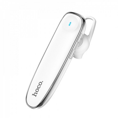 Bluetooth-гарнітура Hoco E49 Young Business, біла, Bluetooth 5.0, 20 годин роботи, швидка зарядка 15 хвилин