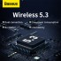 Безпровідні навушники TWS Baseus Encok WM01, фіолетові, Bluetooth 5.0, IPX5, до 25 годин роботи з кейсом