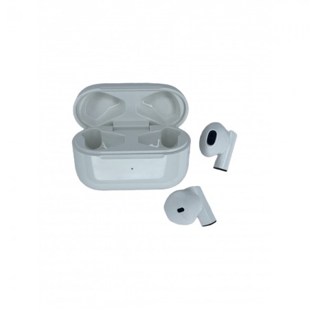 Bluetooth гарнітура TWS Pro XS, біла, з зарядним кейсом, активним шумоподавленням, водостійка, тривалість роботи до 20 годин