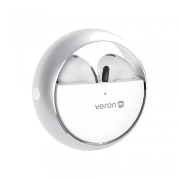 TWS Bluetooth навушники Veron M06 Round, шумоподавлення, 20 годин роботи, вологозахист
