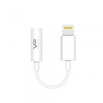 Перехідник Lightning на 3.5 мм Veron LC49, екранований, корозійностійкі роз’єми, довжина 12 см