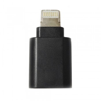 Адаптер перехідник Lightning на Micro USB Apple Redot (ADPT004), чорний, компактний, швидка зарядка та передача даних