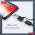 Адаптер перехідник Lightning на USB-C Earldom ET-TC17, підтримка зарядки та передачі даних, металевий корпус