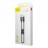 Кабель 2 в 1 Baseus CAMUTC-01 U-shaped Portable, 2.4A, длина 0.23 м, скорость передачи данных 480 Мбит/с, черный