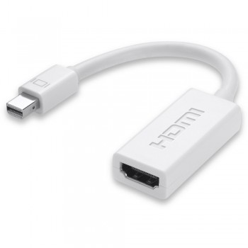 Адаптер перехідник Mini DP - HDMI Baseus, білий, підтримка 4K, сумісність з MacBook та іншими пристроями