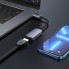 Адаптер USB-C на HDMI Hoco UA20, 4K@30Hz, металевий сірий, алюмінієвий сплав, довжина кабелю 115 мм