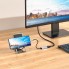 Адаптер USB-C на HDMI Hoco UA20, 4K@30Hz, металевий сірий, алюмінієвий сплав, довжина кабелю 115 мм