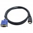 Адаптер HDMI на VGA 1.5m, чорний