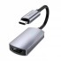 Адаптер USB-C на HDMI Hoco UA20, 4K@30Hz, металевий сірий, алюмінієвий сплав, довжина кабелю 115 мм