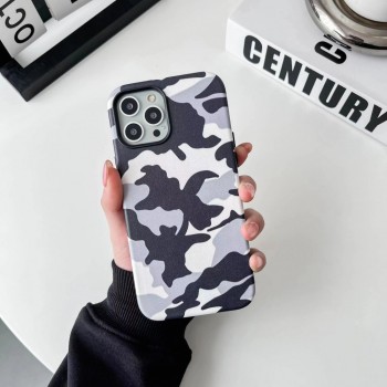 Захисний чохол для iPhone 13 Pro Max Military Leather з MagSafe, сірий