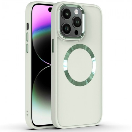 Захисний чохол для iPhone 12 Pro Max Metal Style з MagSafe, білий