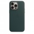 Захисний чохол для iPhone 15 Pro Max Apple Leather Case з MagSafe, Evergreen