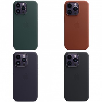 Шкіряний чохол з MagSafe для iPhone 13 Pro Max, секвоя зелений